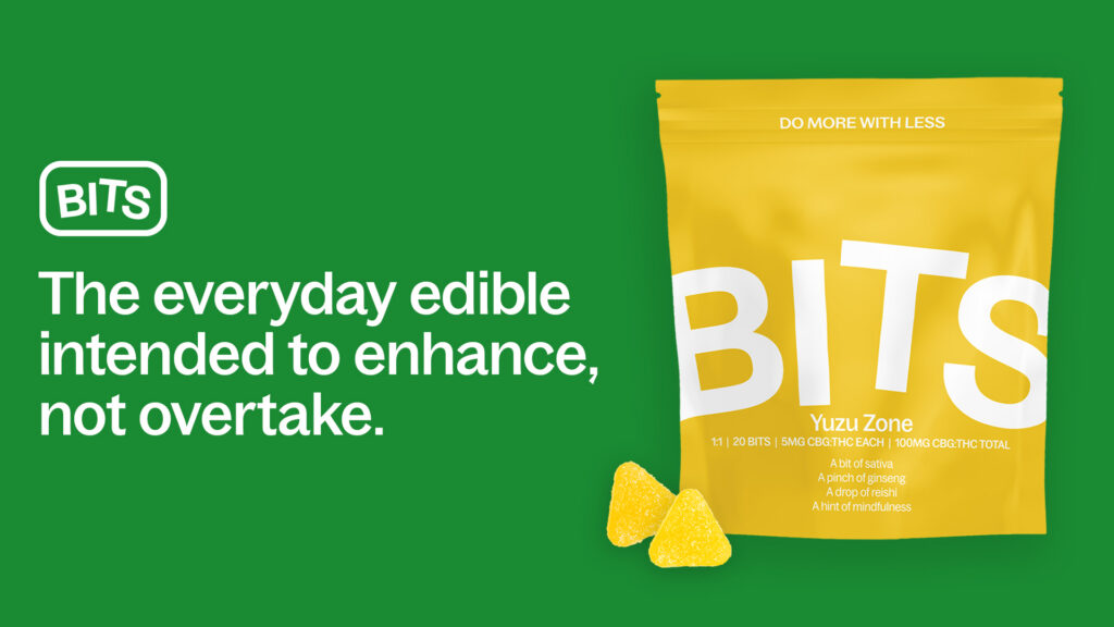 BITS low-dose cannabis gummies, Yuzu Zone flavor